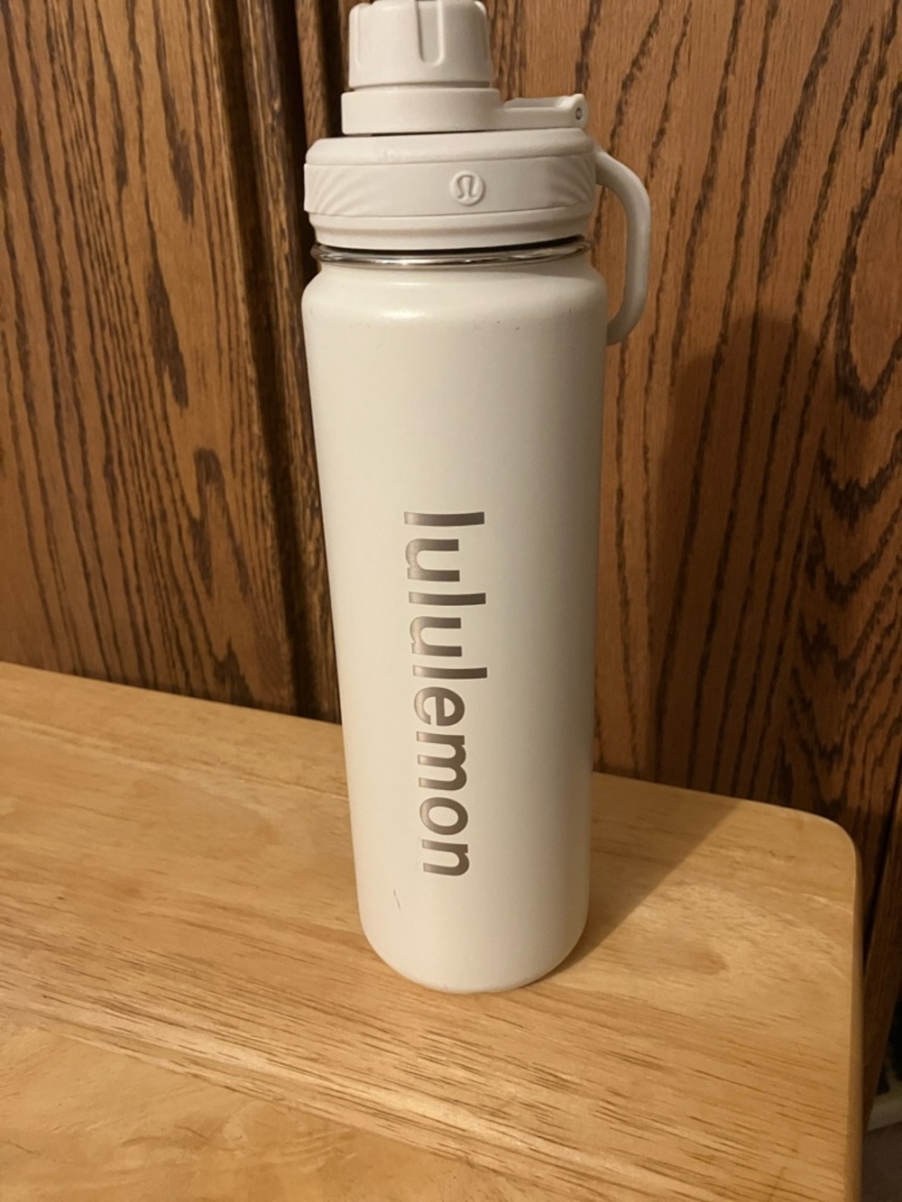 Lululemon White Stainless Water Bottle